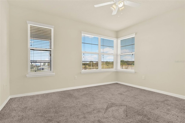 2200 Rapollo Dr, Kissimmee, FL 34741 - carpeted empty room featuring baseboards and ceiling fan