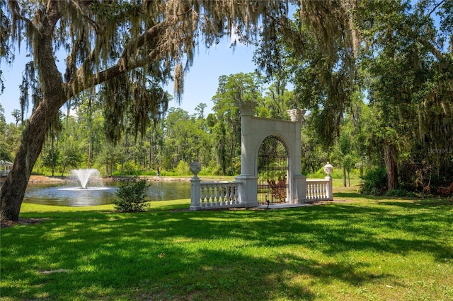 11450 Nellie Oaks Bnd, Clermont, FL 34711 - view of grassy yard featuring a water view
