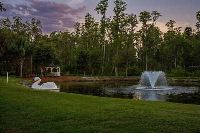 11450 Nellie Oaks Bnd, Clermont, FL 34711 - water view featuring a gazebo