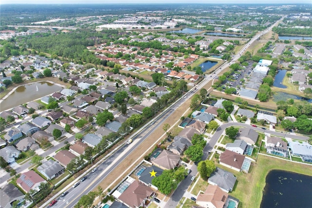 542 Terrace Cove Way, Orlando, FL 32828 - bird's eye view featuring a residential view and a water view