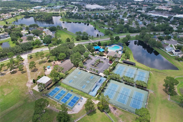 542 Terrace Cove Way, Orlando, FL 32828 - birds eye view of property with a water view