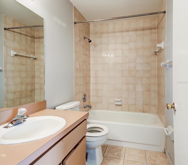 294 San Gabriel St, Winter Springs, FL 32708 - full bathroom with tub / shower combination, toilet, tile patterned flooring, and vanity