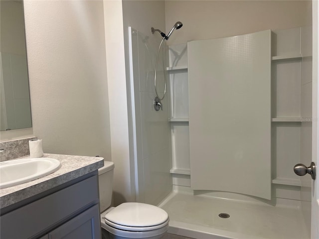 3009 Tansy St, Tavares, FL 32778 - full bathroom with a shower stall, toilet, and vanity