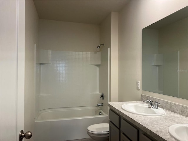 3009 Tansy St, Tavares, FL 32778 - full bath with  shower combination, double vanity, a sink, and toilet