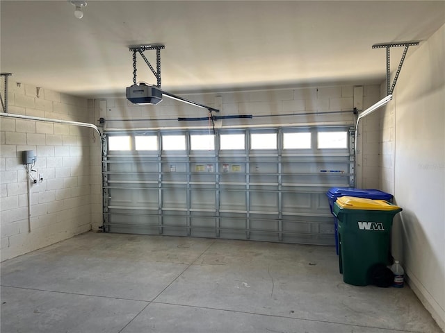 3009 Tansy St, Tavares, FL 32778 - garage featuring concrete block wall and a garage door opener