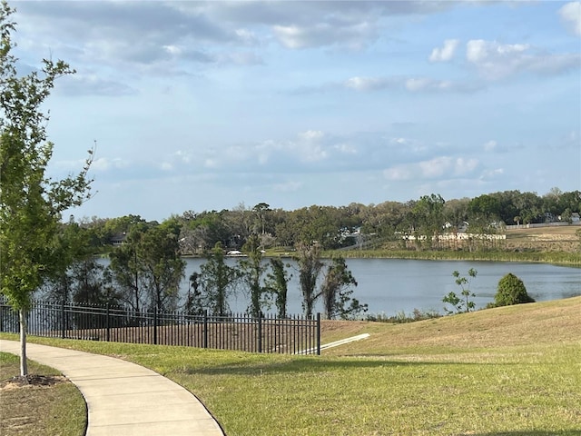 3009 Tansy St, Tavares, FL 32778 - water view featuring fence