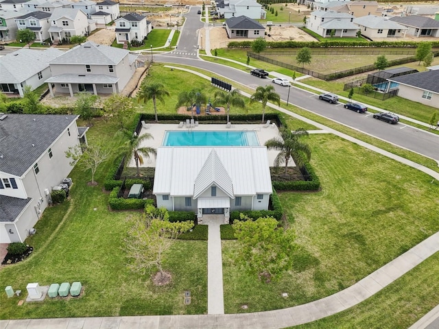 2785 Park Ridge St, Apopka, FL 32712 - aerial view of residential area featuring a pool area