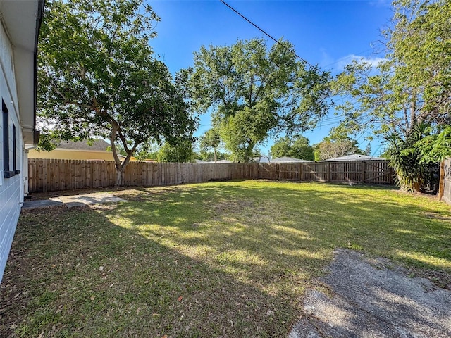 1121 49th Ave N, Saint Petersburg, FL 33703 - view of yard with a fenced backyard