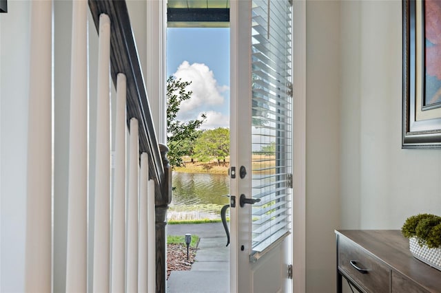 12330 Koshiba Aly, Orlando, FL 32827 - entryway with a water view