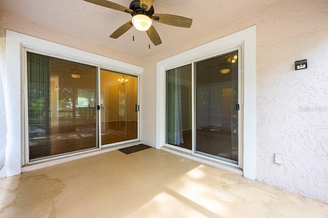 39900 Bayview Dr, Lady Lake, FL 32159 - view of patio with a ceiling fan