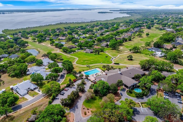 39900 Bayview Dr, Lady Lake, FL 32159 - aerial view featuring a residential view and a water view