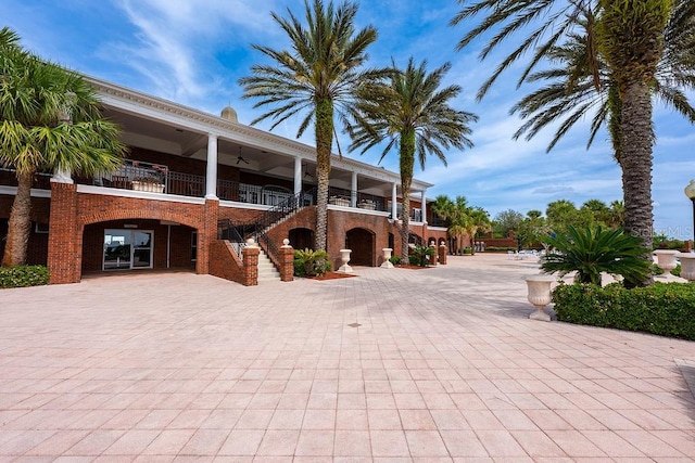 39900 Bayview Dr, Lady Lake, FL 32159 - exterior space with decorative driveway and stairs