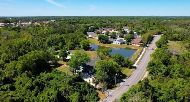 11404 Lokanotosa Trl, Orlando, FL 32817 - bird's eye view featuring a water view and a forest view