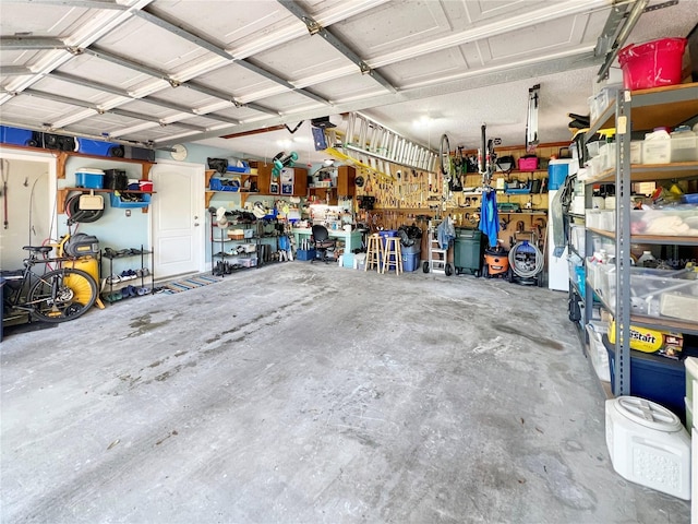 11404 Lokanotosa Trl, Orlando, FL 32817 - garage with a workshop area