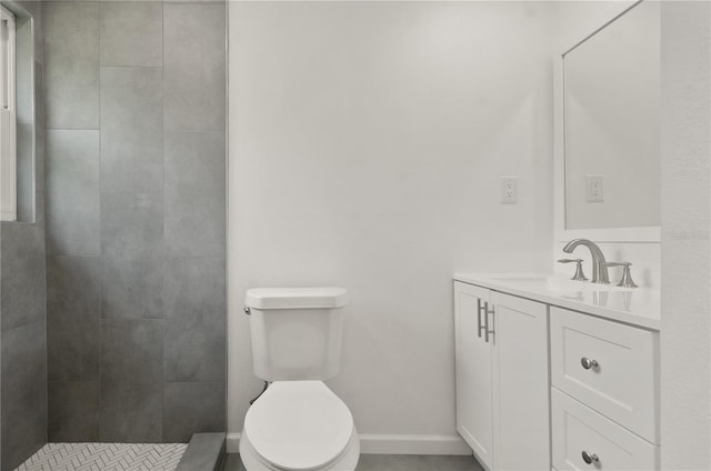 4385 Cassius St, Orlando, FL 32811 - full bath with vanity, toilet, and a tile shower