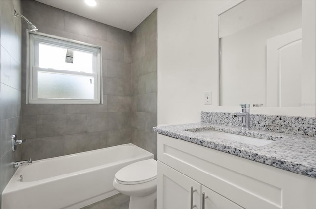4385 Cassius St, Orlando, FL 32811 - bathroom with vanity, toilet, and shower / bath combination