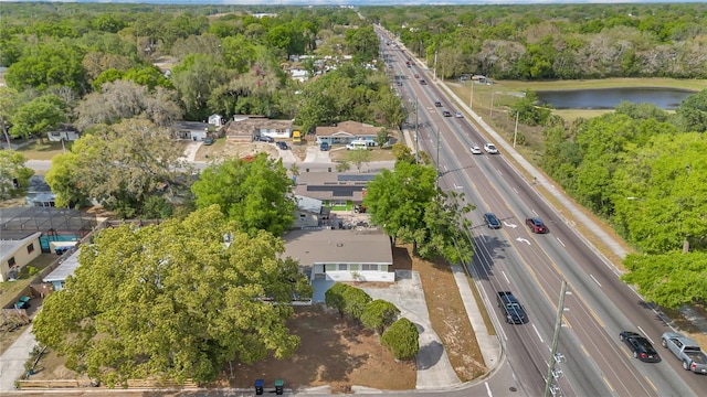 5201 Van Aken Dr, Orlando, FL 32808 - birds eye view of property featuring a water view