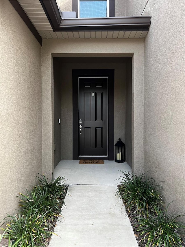 11826 Sky Acres Ter, Bradenton, FL 34211 - entrance to property with stucco siding