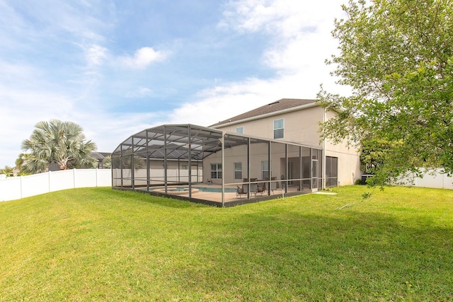 563 Copperdale Ave, Winter Garden, FL 34787 - view of yard with a fenced backyard, a fenced in pool, a lanai, and a patio