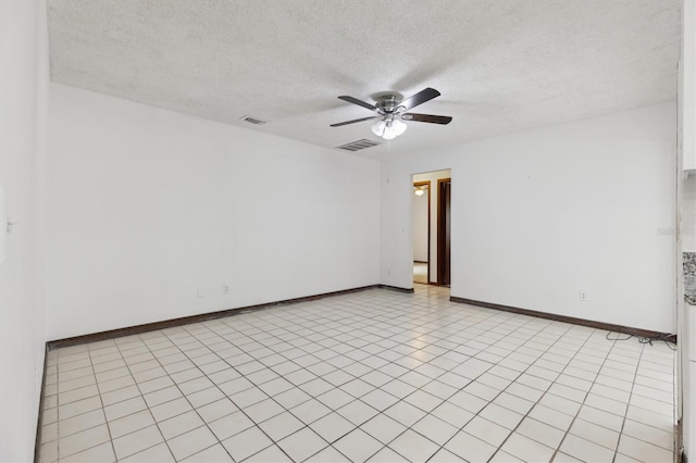 7602 Glenmoor Ln, Winter Park, FL 32792 - unfurnished room featuring baseboards, visible vents, ceiling fan, and a textured ceiling