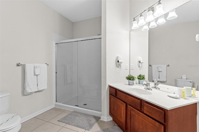4114 Breakview Dr Unit 11002, Orlando, FL 32819 - bathroom featuring toilet, tile patterned floors, vanity, and a stall shower
