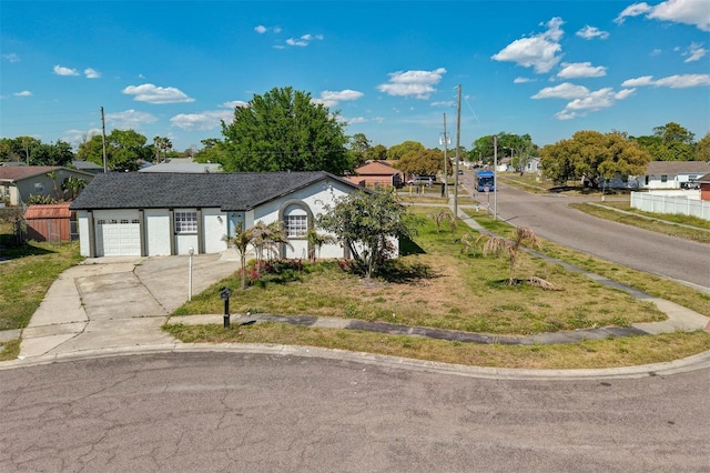 4066 Vanet Ct, Orlando, FL 32822 - single story home with driveway, a front yard, fence, and a garage