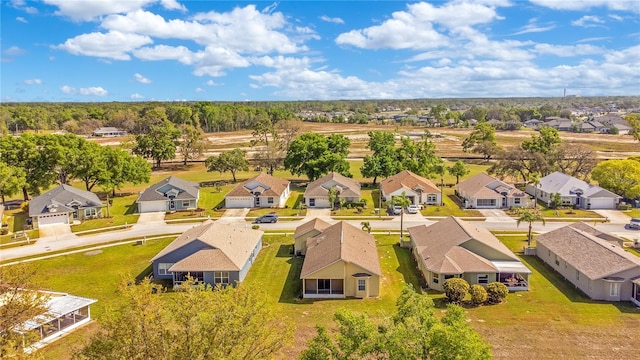 bird's eye view featuring a residential view