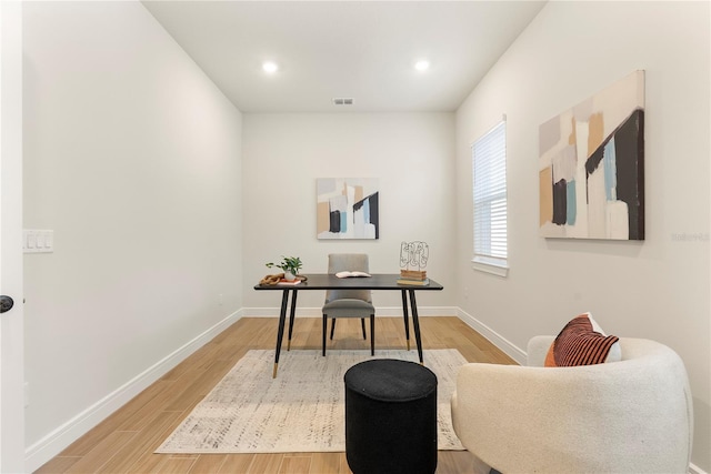 13231 Panama Beach Ct, Orlando, FL 32827 - office featuring light wood finished floors, baseboards, and recessed lighting