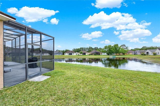 water view featuring a residential view