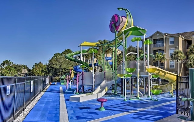 community playground featuring fence
