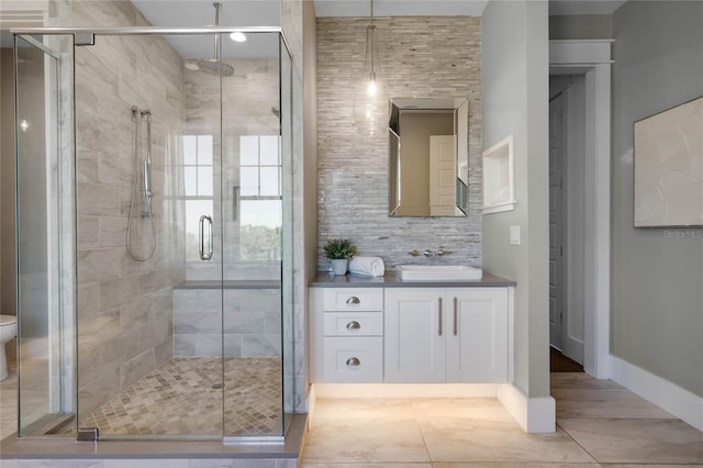 1224 Union Club Dr, Winter Garden, FL 34787 - full bath with a stall shower, vanity, and toilet