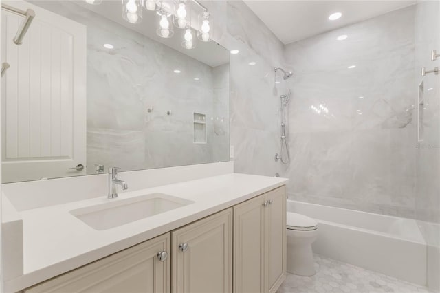 11826 Fiore Dr, Orlando, FL 32827 - full bath with toilet, vanity, and shower / bathtub combination