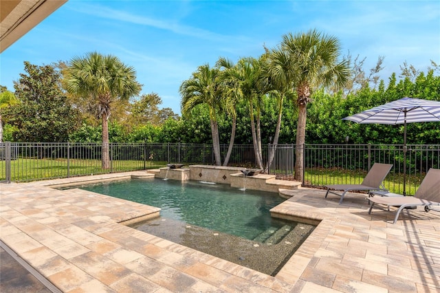 11826 Fiore Dr, Orlando, FL 32827 - view of pool with a fenced backyard, a fenced in pool, and a patio