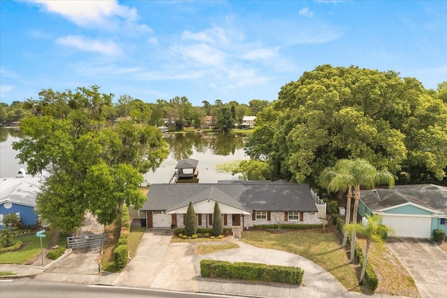 201 Cedarwood Dr, Maitland, FL 32751 - drone / aerial view with a water view