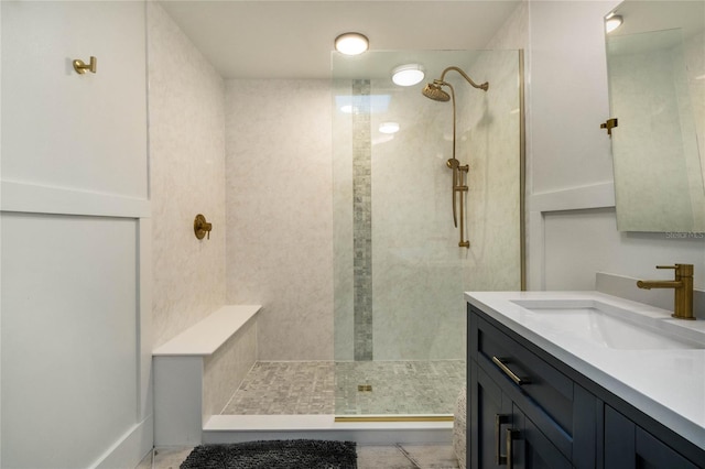 201 Cedarwood Dr, Maitland, FL 32751 - bathroom with vanity and tiled shower