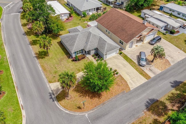 aerial view featuring a residential view