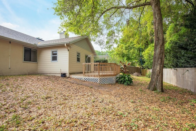 2132 Majestic Woods Blvd, Apopka, FL 32712 - view of yard with fence and a wooden deck