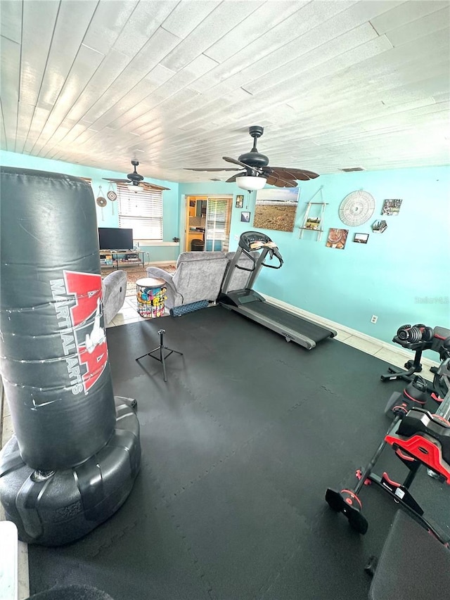 1098 Henry Balch Dr, Orlando, FL 32810 - interior space featuring ceiling fan and baseboards