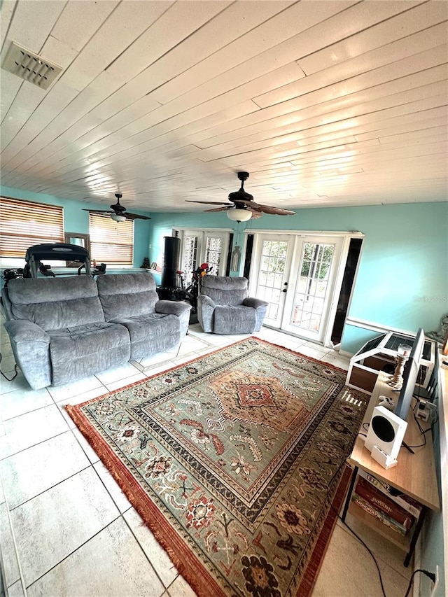 1098 Henry Balch Dr, Orlando, FL 32810 - living room featuring visible vents and a ceiling fan