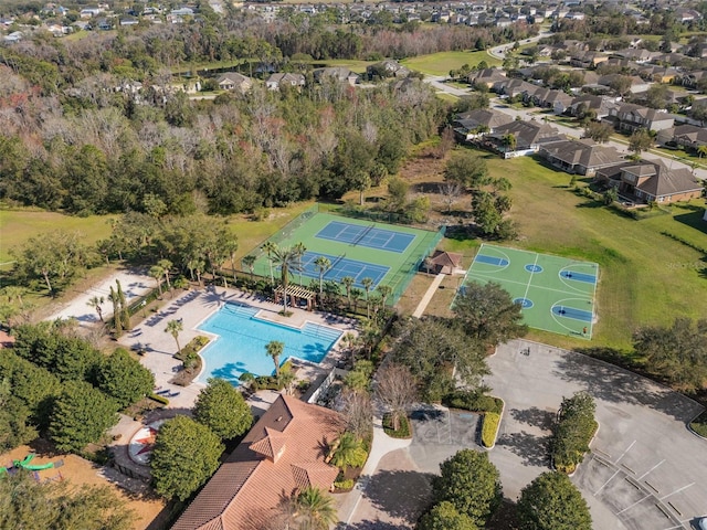 920 Nola Dr, Ocoee, FL 34761 - bird's eye view of a pool area