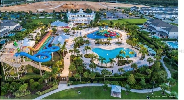 birds eye view of property featuring a residential view