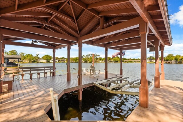 7849 Georgeann St, Winter Park, FL 32792 - dock with boat lift and a water view