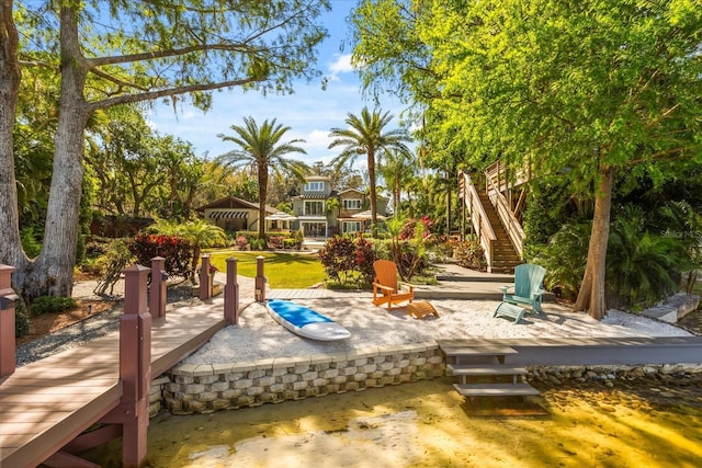 7849 Georgeann St, Winter Park, FL 32792 - view of patio / terrace with stairs