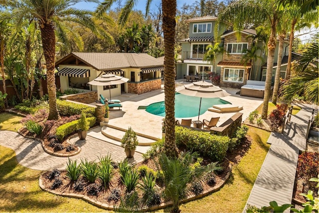 7849 Georgeann St, Winter Park, FL 32792 - outdoor pool featuring a patio area