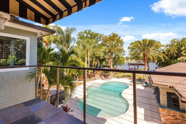 7849 Georgeann St, Winter Park, FL 32792 - balcony with view of pool and a water view