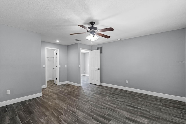 607 Wavecrest Dr, Orlando, FL 32807 - unfurnished room with baseboards, visible vents, ceiling fan, and dark wood-type flooring