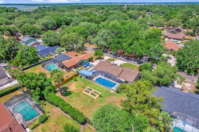 1558 Regal Oak Dr, Kissimmee, FL 34744 - birds eye view of property with a forest view and a residential view