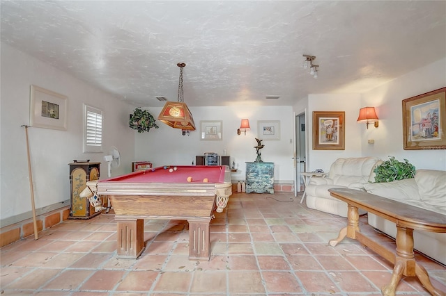 game room featuring billiards