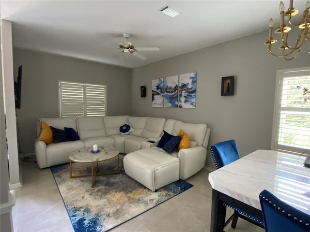 12706 Magnolia Bay Blvd, Clermont, FL 34711 - living area with a chandelier