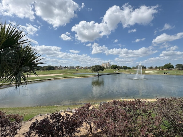 view of water feature